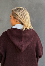 Withblack Hooded Pull 'Liza' - Windsor Wine Melange - Withblack
