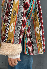The Golden House Mom Jacket 'Inca' - Multi Pink - TU