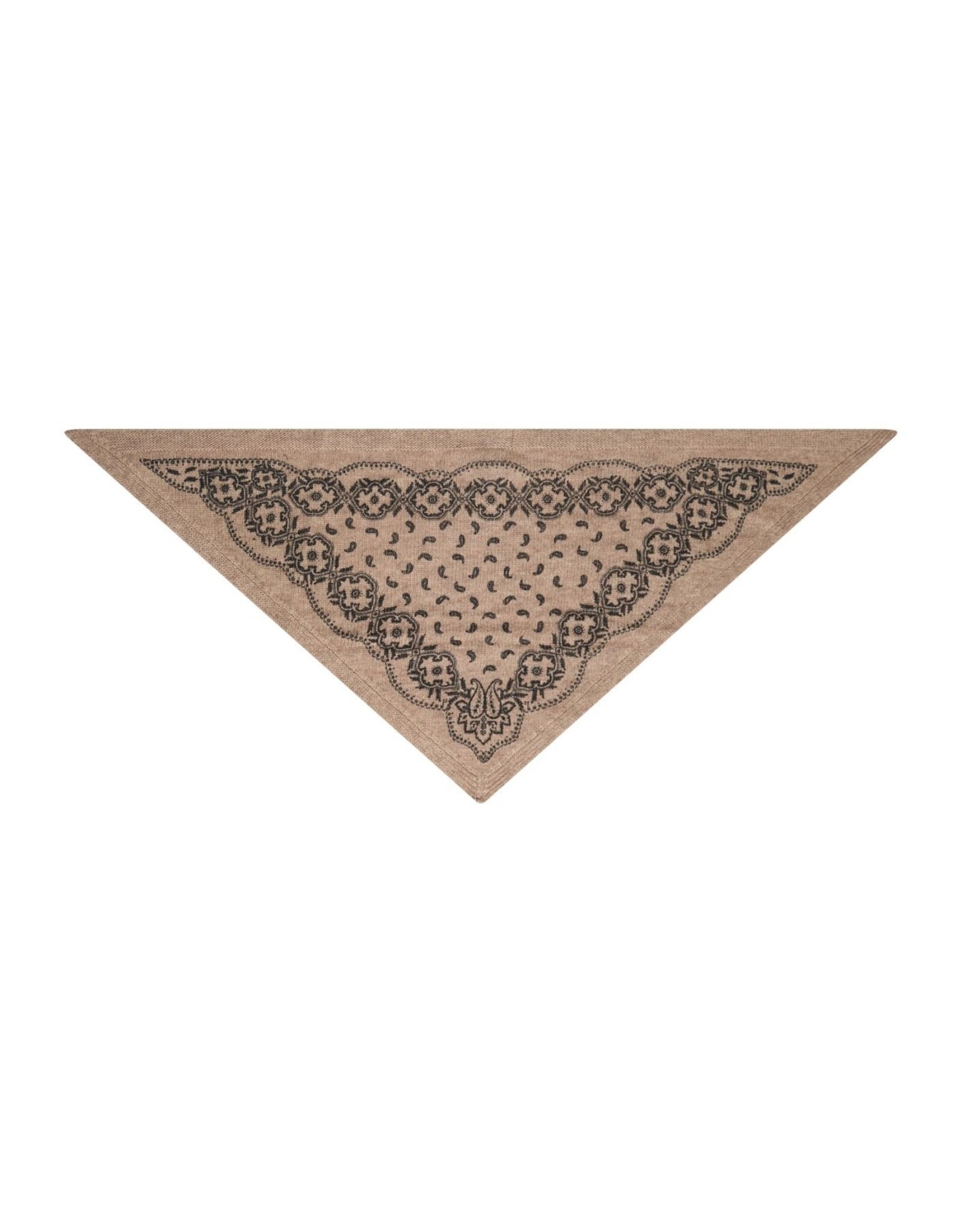 Knit Scarf Paisley 'Ariya' - Beige Melange - Neo Noir - One Size
