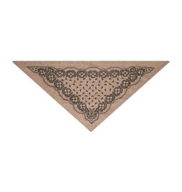 Knit Scarf Paisley 'Ariya' - Beige Melange - Neo Noir - One Size