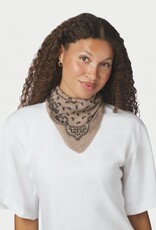 Knit Scarf Paisley 'Ariya' - Beige Melange - Neo Noir - One Size