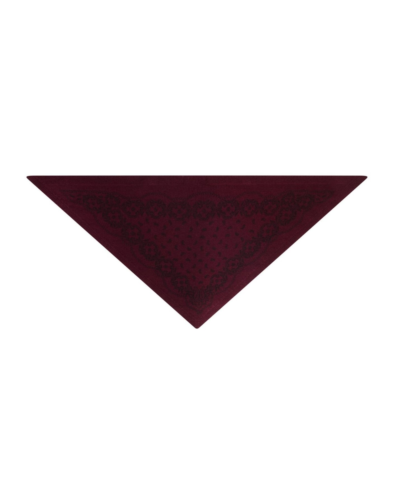 Knit Scarf Paisley 'Ariya' - Wine - Neo Noir - One Size