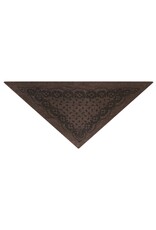 Knit Scarf Paisley 'Ariya' - Brown Melange - Neo Noir - One Size