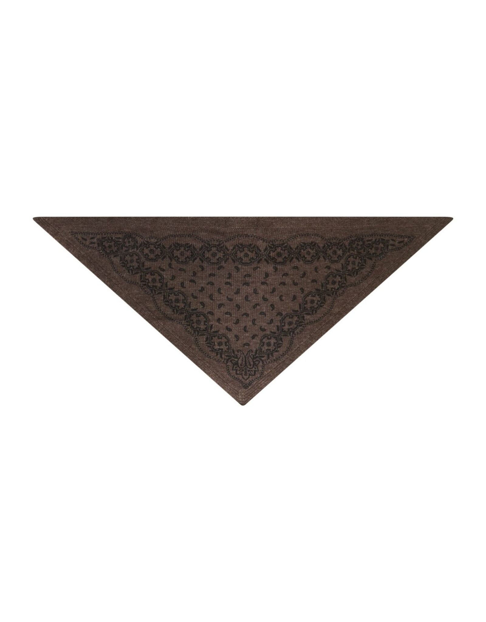 Knit Scarf Paisley 'Ariya' - Brown Melange - Neo Noir - One Size