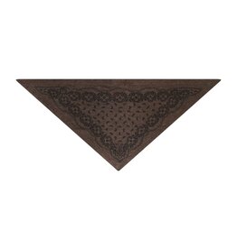 Knit Scarf Paisley 'Ariya' - Brown Melange - Neo Noir - One Size