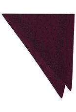 Knit Scarf Paisley 'Lolana' - Wine - Neo Noir - One Size