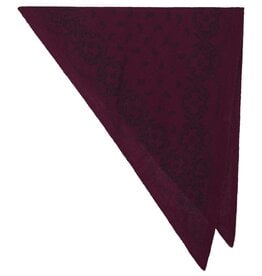 Knit Scarf Paisley 'Lolana' - Wine - Neo Noir - One Size