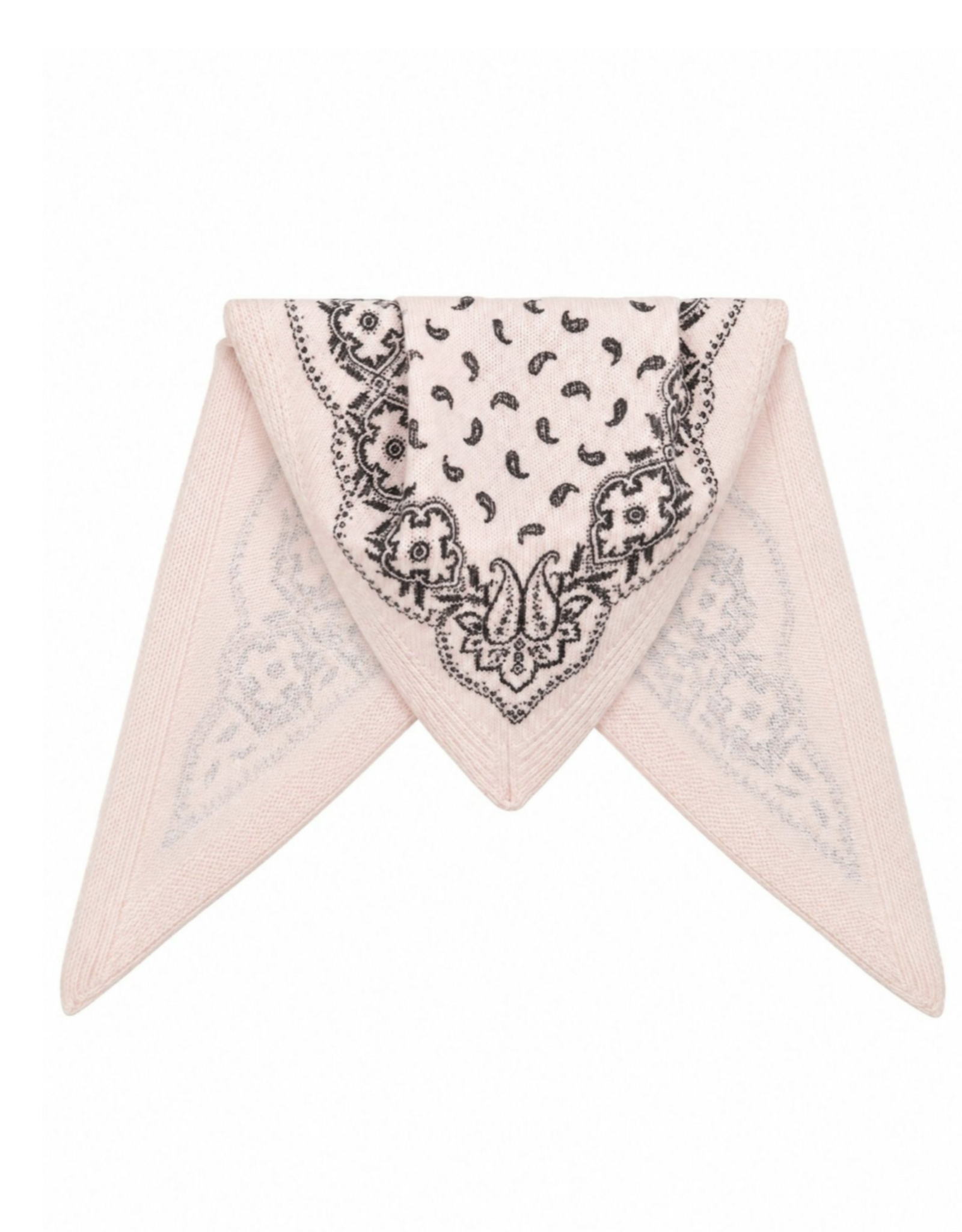 Knit Scarf Paisley 'Ariya' - Powder - Neo Noir - One Size