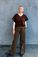 Re/Born Broek 'Zinnia' - Chocolate - Re/Born
