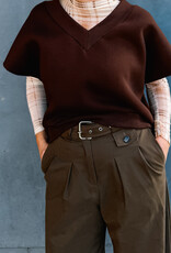 Re/Born Broek 'Zinnia' - Chocolate - Re/Born