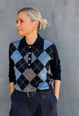 Pull Check 'Julina' - Navy - Neo Noir