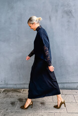 Re/Born Rok Viscose 'Claudia' - Dark Blue - Re/Born