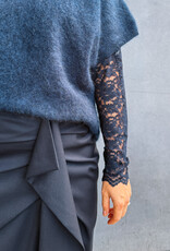 Re/Born Rok Viscose 'Claudia' - Dark Blue - Re/Born