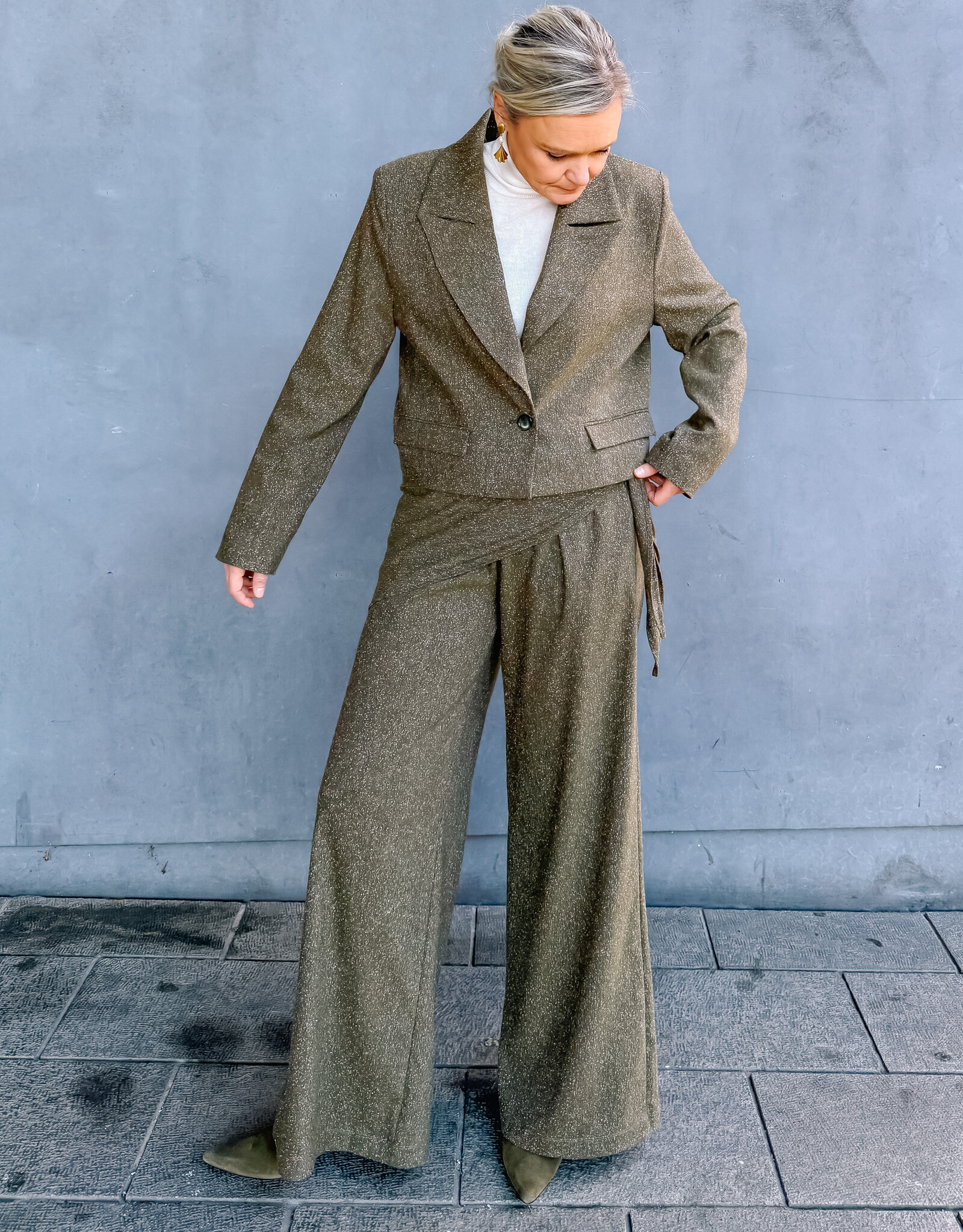 Re/Born Blazer 'Venus' -  Khaki - Re/Born