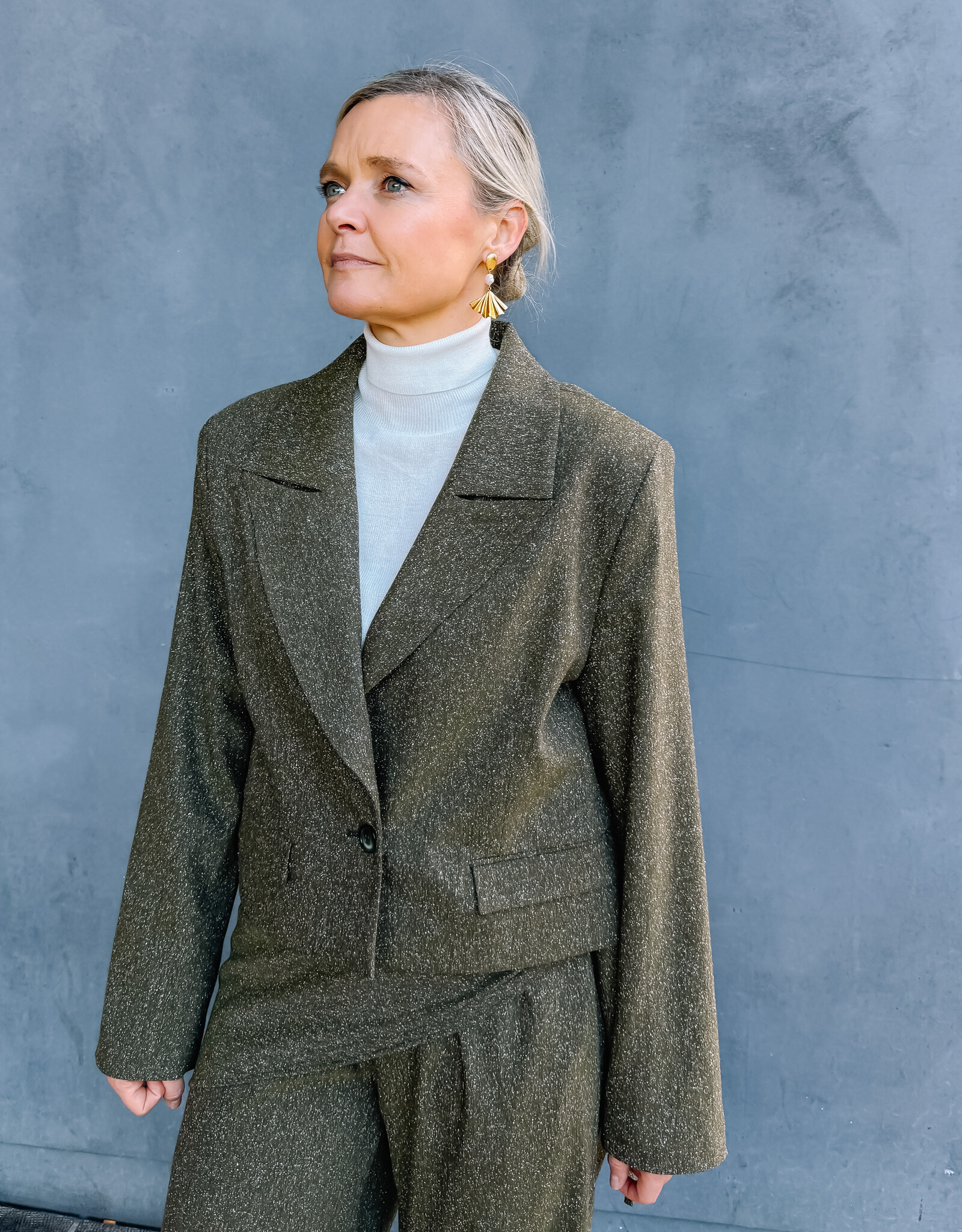 Re/Born Blazer 'Venus' -  Khaki - Re/Born
