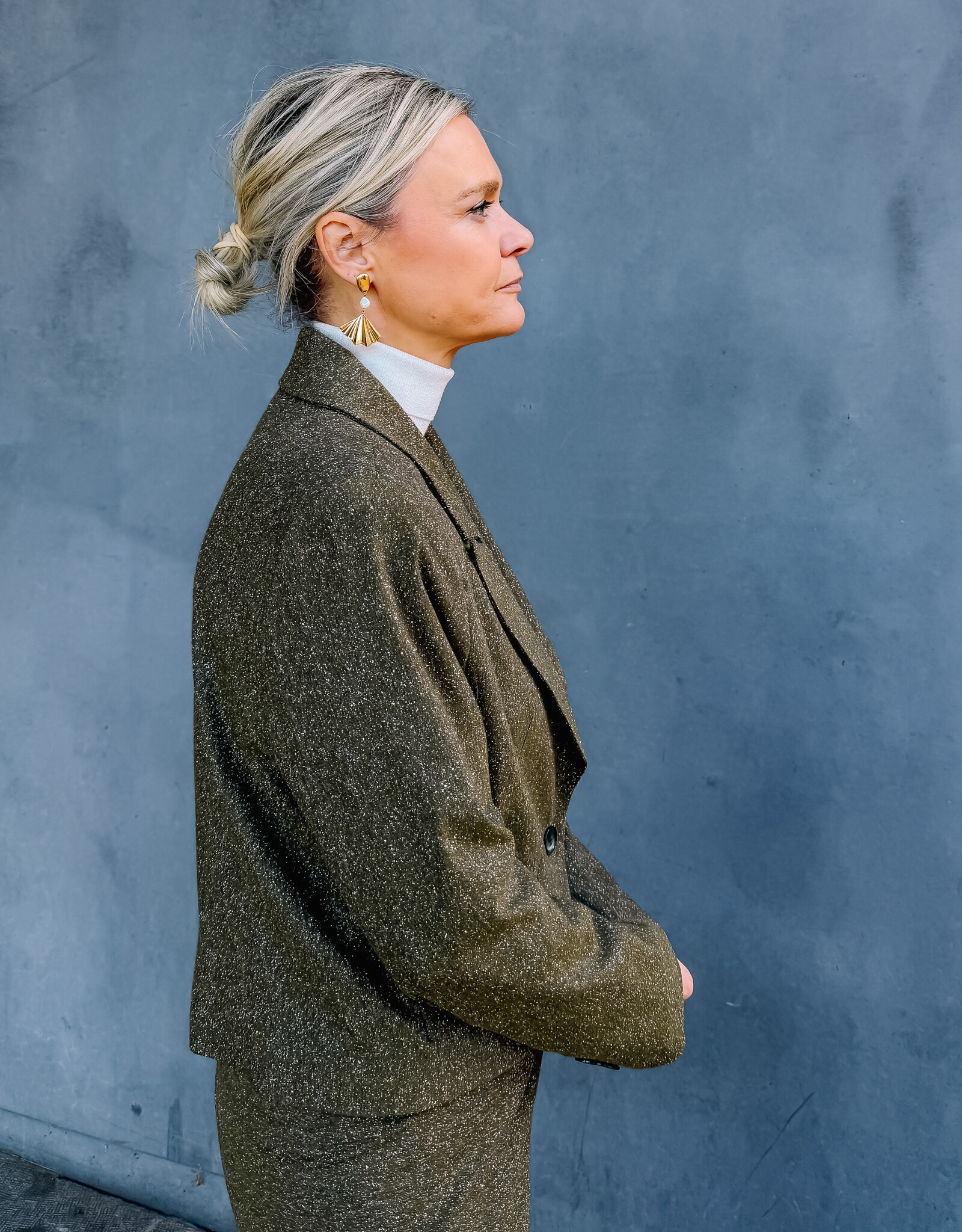Re/Born Blazer 'Venus' -  Khaki - Re/Born
