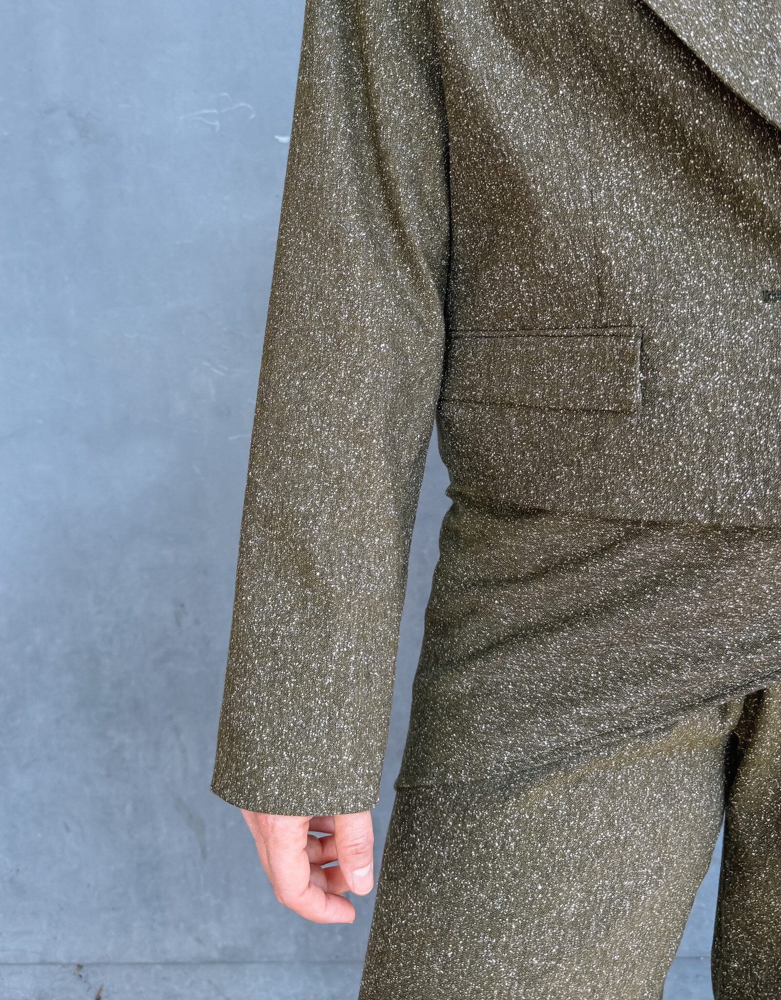 Re/Born Broek 'Bella Wool' -Khaki - Re/Born