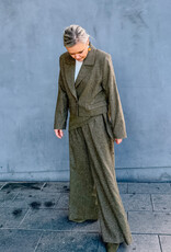 Re/Born Broek 'Bella Wool' -Khaki - Re/Born