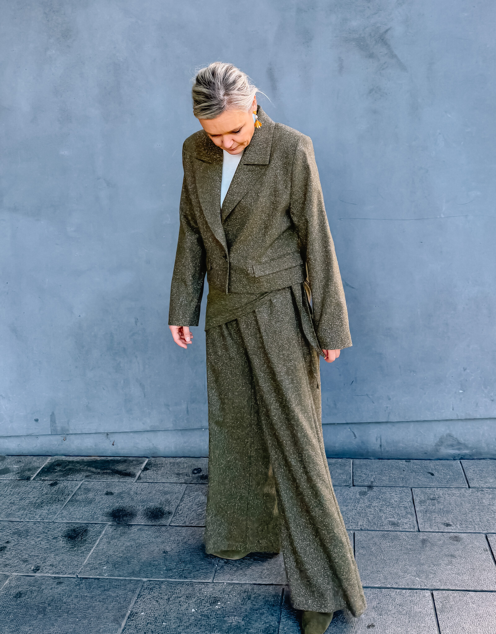 Re/Born Broek 'Bella Wool' -Khaki - Re/Born