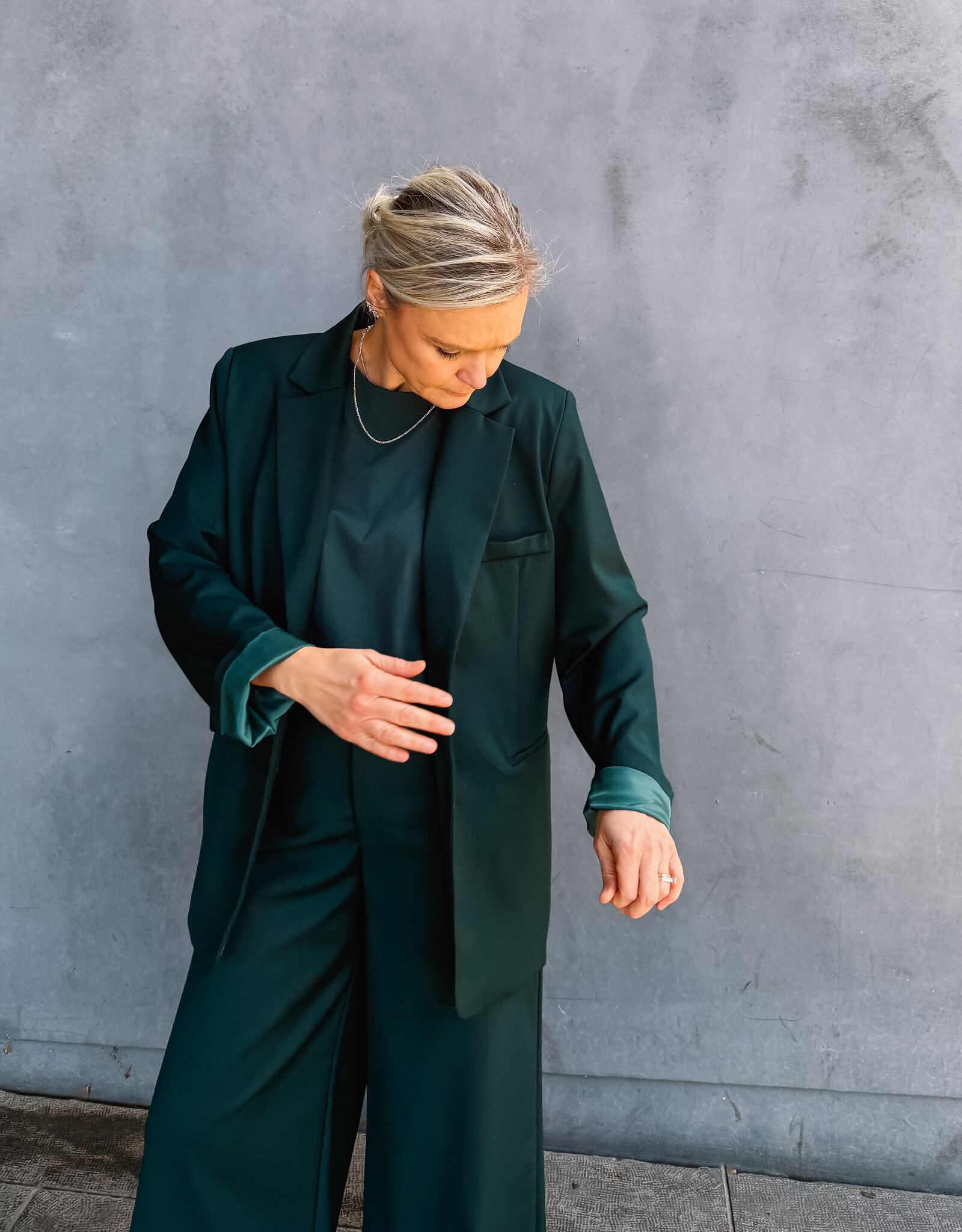 Re/Born Blazer 'Astro' -  Forest Green - Re/Born