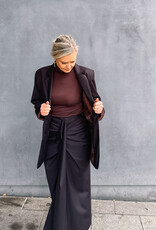 Re/Born Rok Viscose 'Claudia' - Chocolate - Re/Born