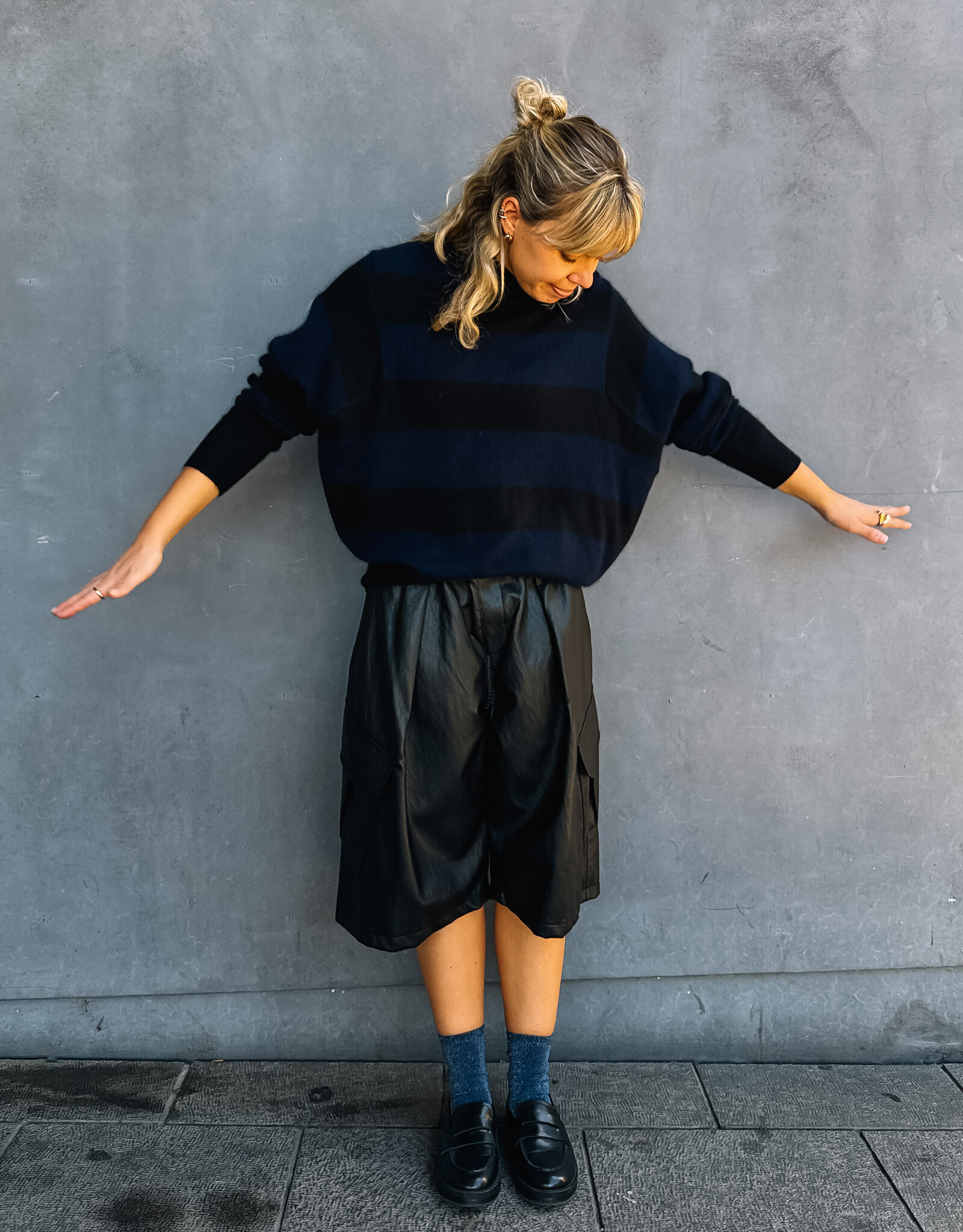 The Golden House Mom Bermuda 'Charly' - Black TU