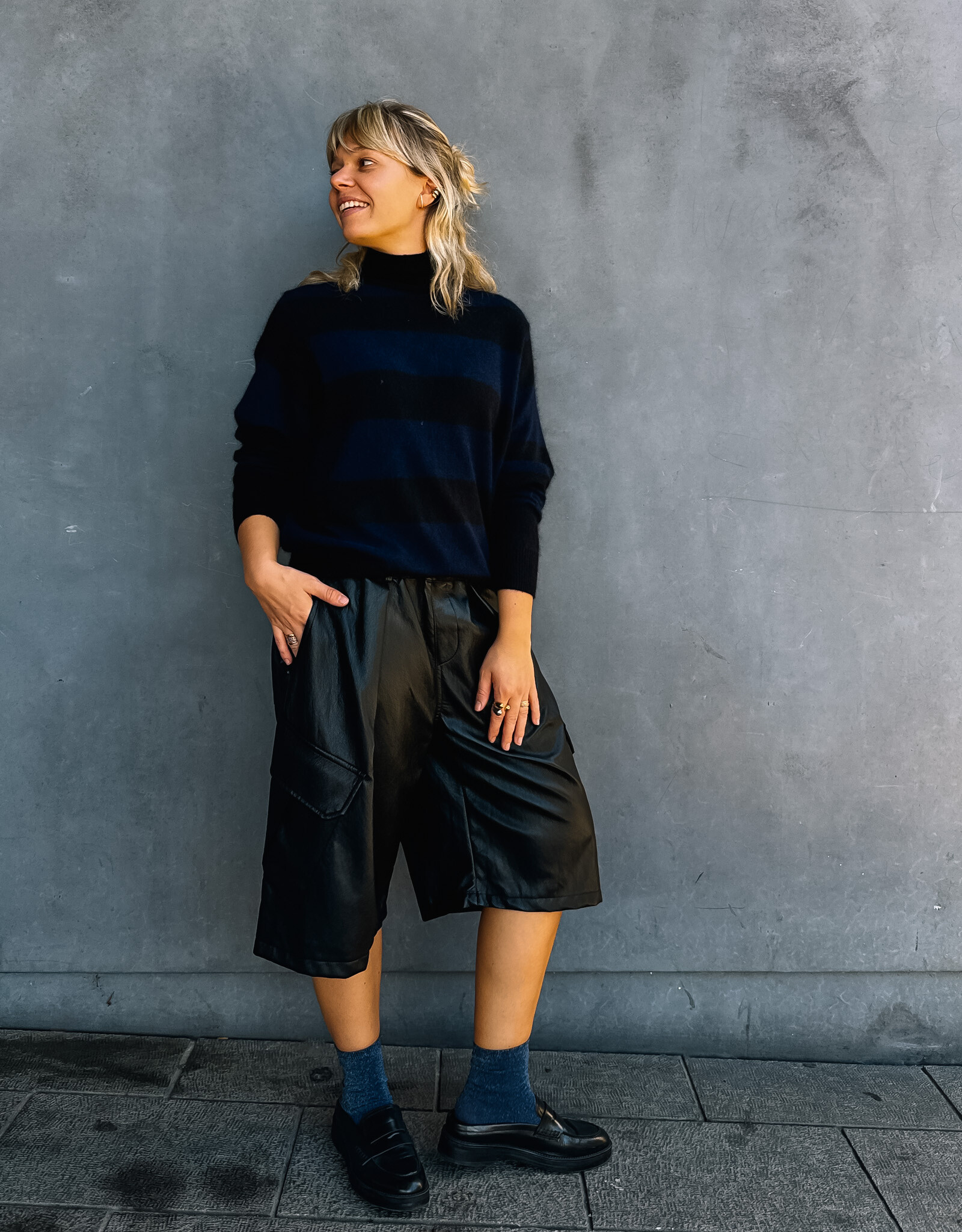 The Golden House Mom Bermuda 'Charly' - Black TU