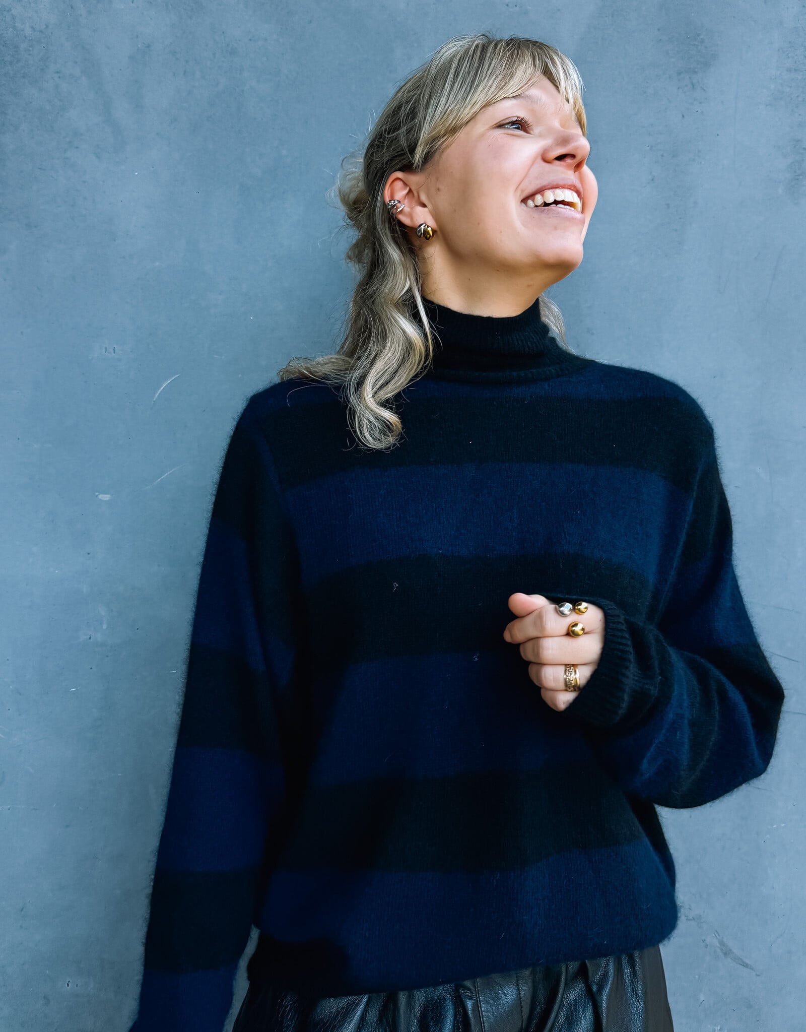Pull Stripe 'Aleane' - Black - TU