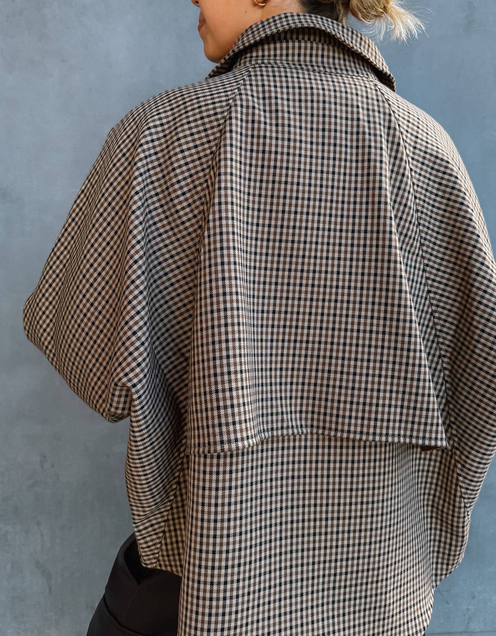 Withblack Jacket Checked 'Jackie' - Brown/Camel Check - Withblack