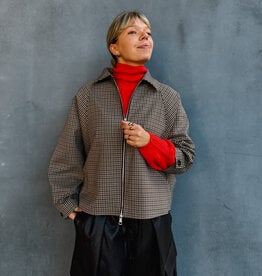 Withblack Jacket Checked 'Jackie' - Brown/Camel Check - Withblack