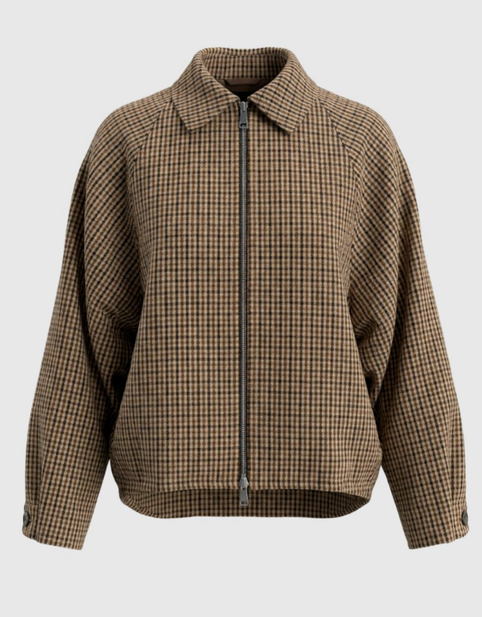 Withblack Jacket Checked 'Jackie' - Brown/Camel Check - Withblack