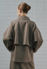 Withblack Jacket Checked 'Jackie' - Brown/Camel Check - Withblack