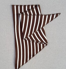 Boii Studios Scarf Stripe  'Fio' - Brown/Off White - Boii Studios