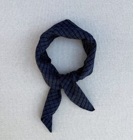 Boii Studios Scarf Check 'Meny' - Marine - Boii Studios