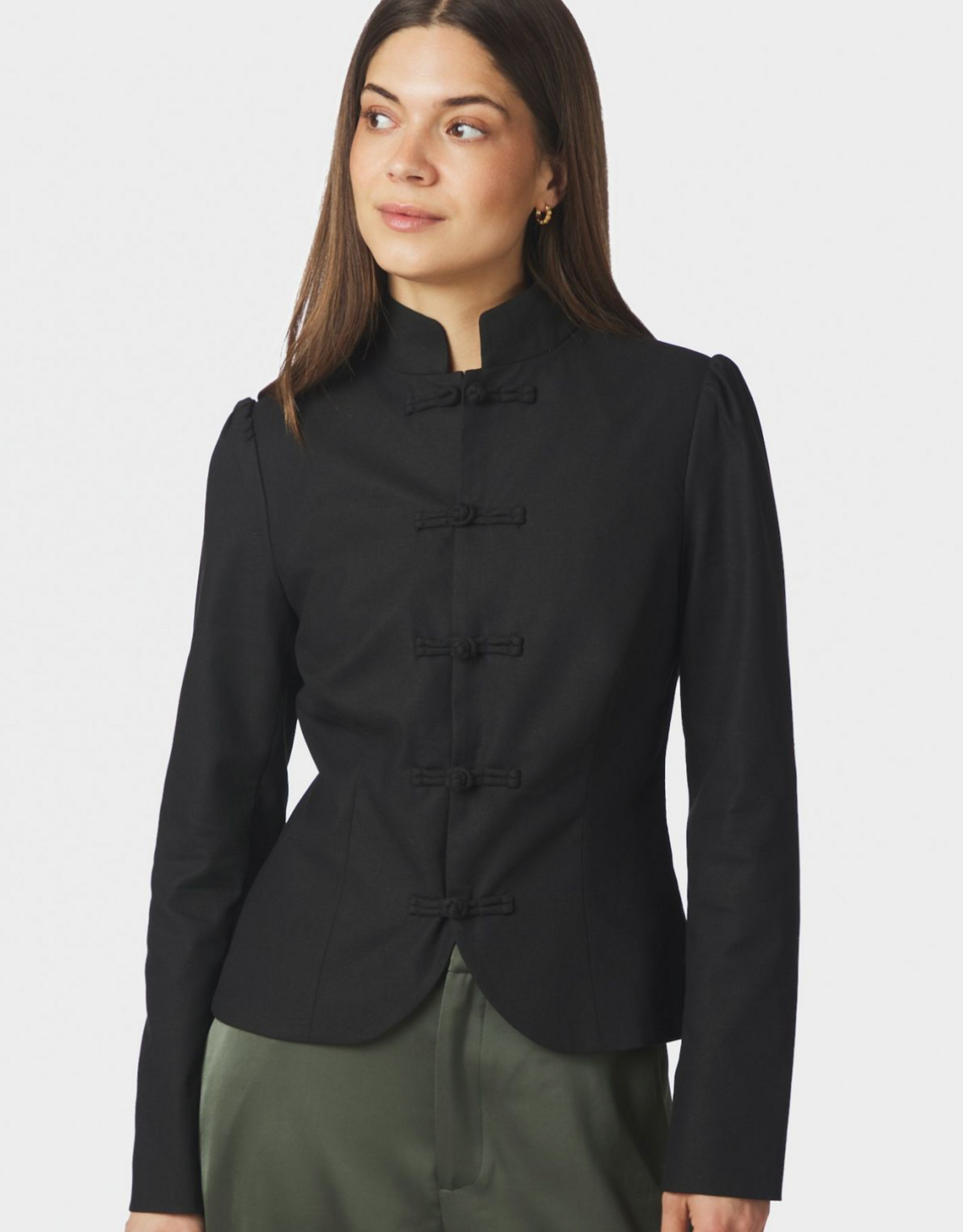 Blazer Linen 'Ardena' - Black - Neo Noir