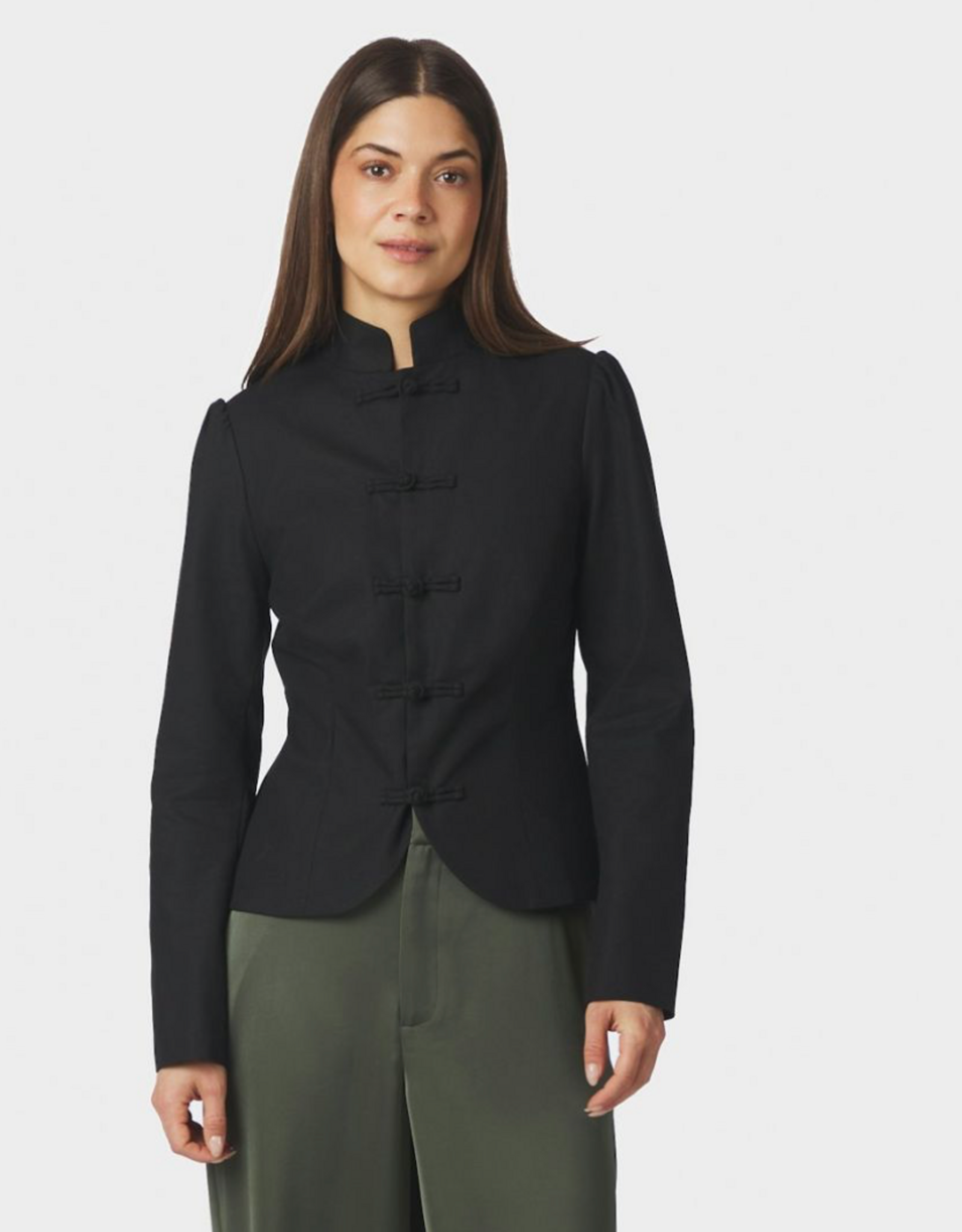 Blazer Linen 'Ardena' - Black - Neo Noir