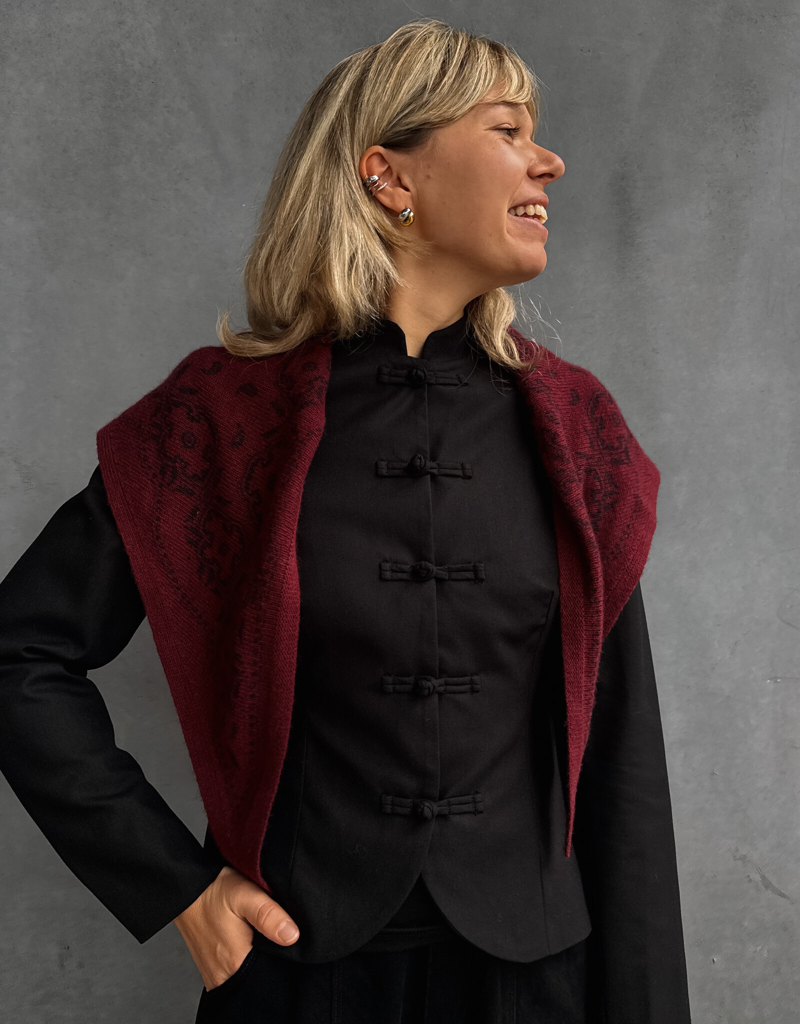 Blazer Linen 'Ardena' - Black - Neo Noir