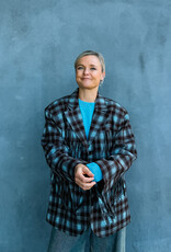 Refined Department Blazer Check Fringes 'Tori' - Check - Refined Department