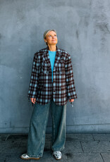 Refined Department Blazer Check Fringes 'Tori' - Check - Refined Department