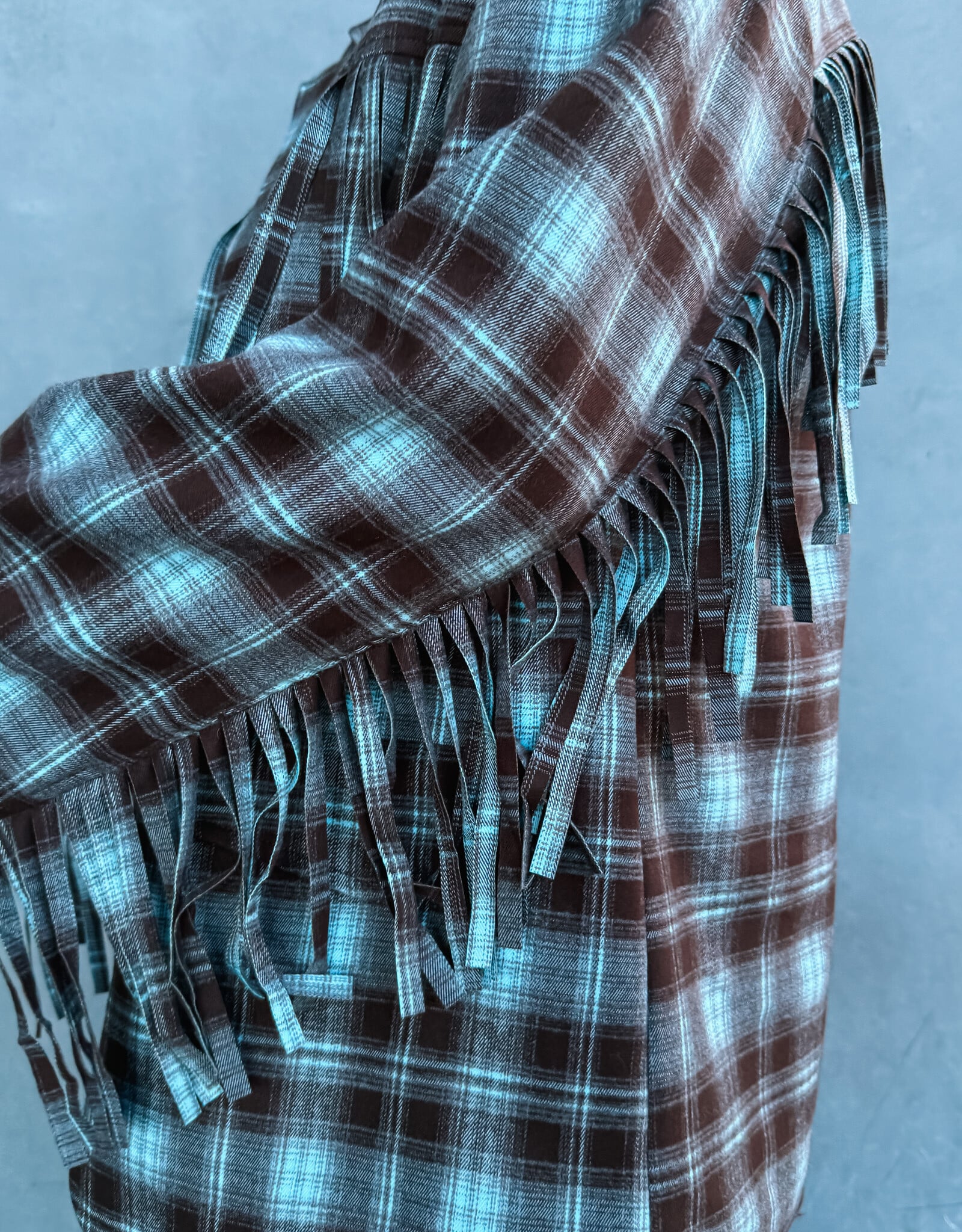 Refined Department Blazer Check Fringes 'Tori' - Check - Refined Department