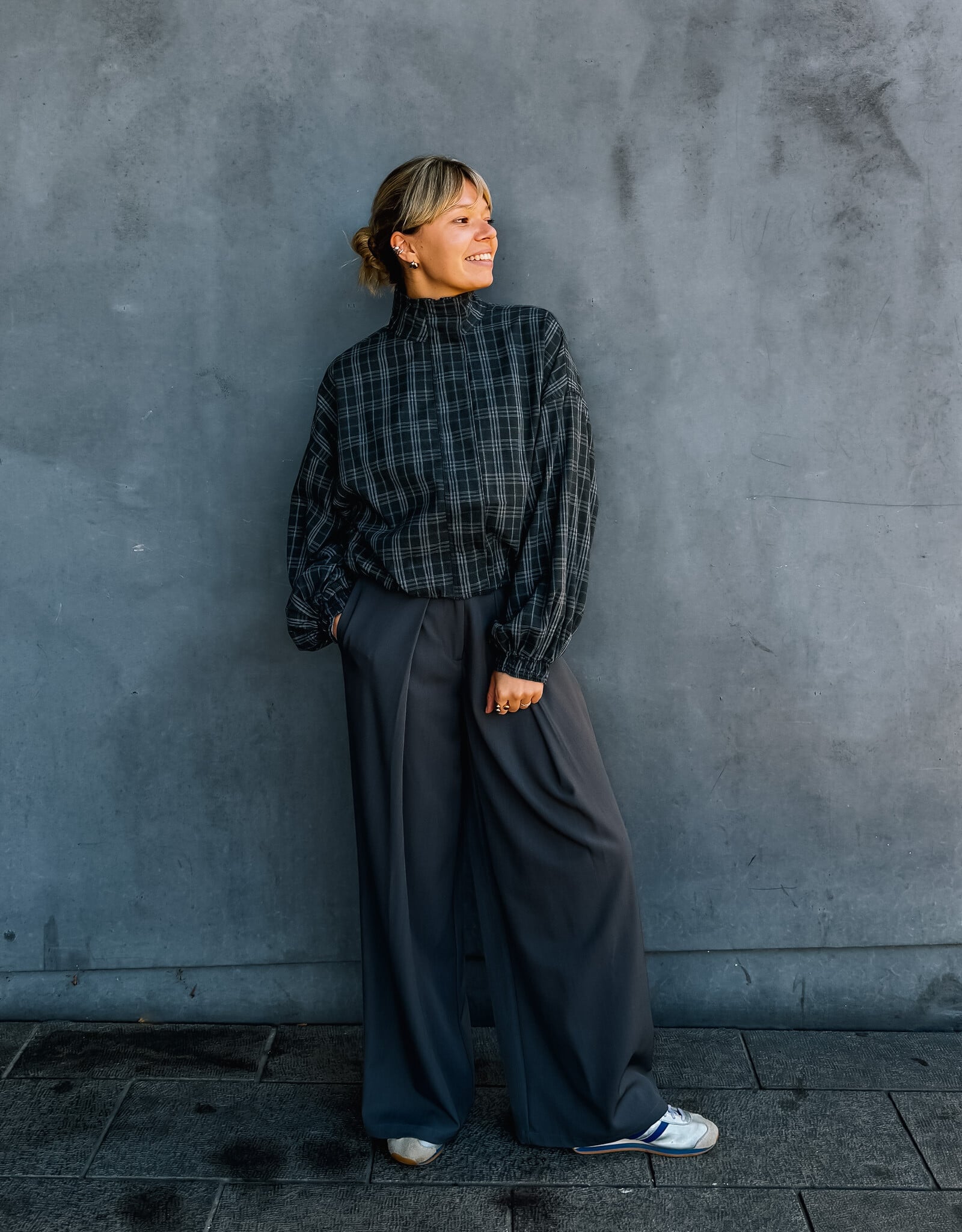 A view Broek 'Jula' - Medium Grey Melange - A View