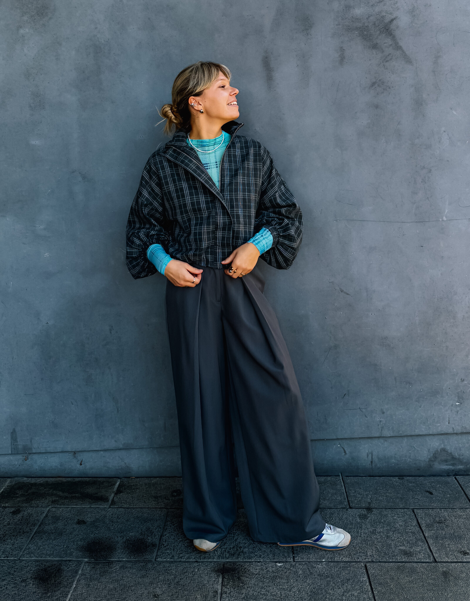 A view Broek 'Jula' - Medium Grey Melange - A View