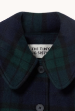 The Tiny Big Sister Mantel 'Check' - Navy - The Tiny Big Sister