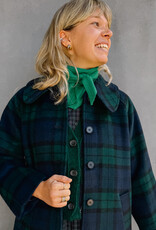 The Tiny Big Sister Mantel 'Check' - Navy - The Tiny Big Sister