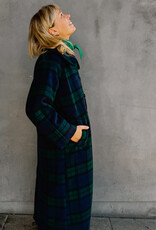 The Tiny Big Sister Mantel 'Check' - Navy - The Tiny Big Sister