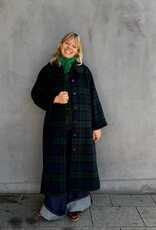 The Tiny Big Sister Mantel 'Check' - Navy - The Tiny Big Sister