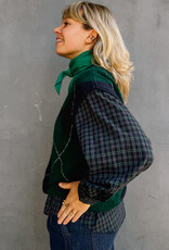 Bô-Dôme Cardigan Zonder Mouw 'Gio' - Check  - Bô-Dôme