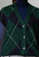Bô-Dôme Cardigan Zonder Mouw 'Gio' - Check  - Bô-Dôme