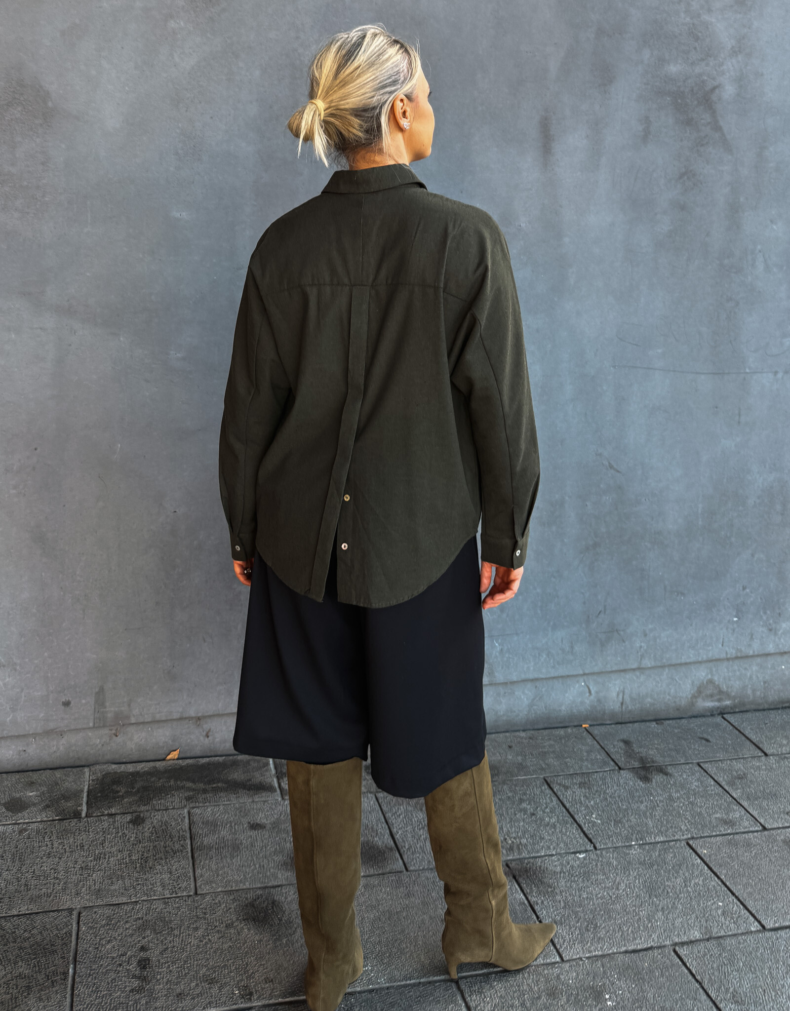 Laure+Max Hemd 'Cally' - Khaki - Laure+Max