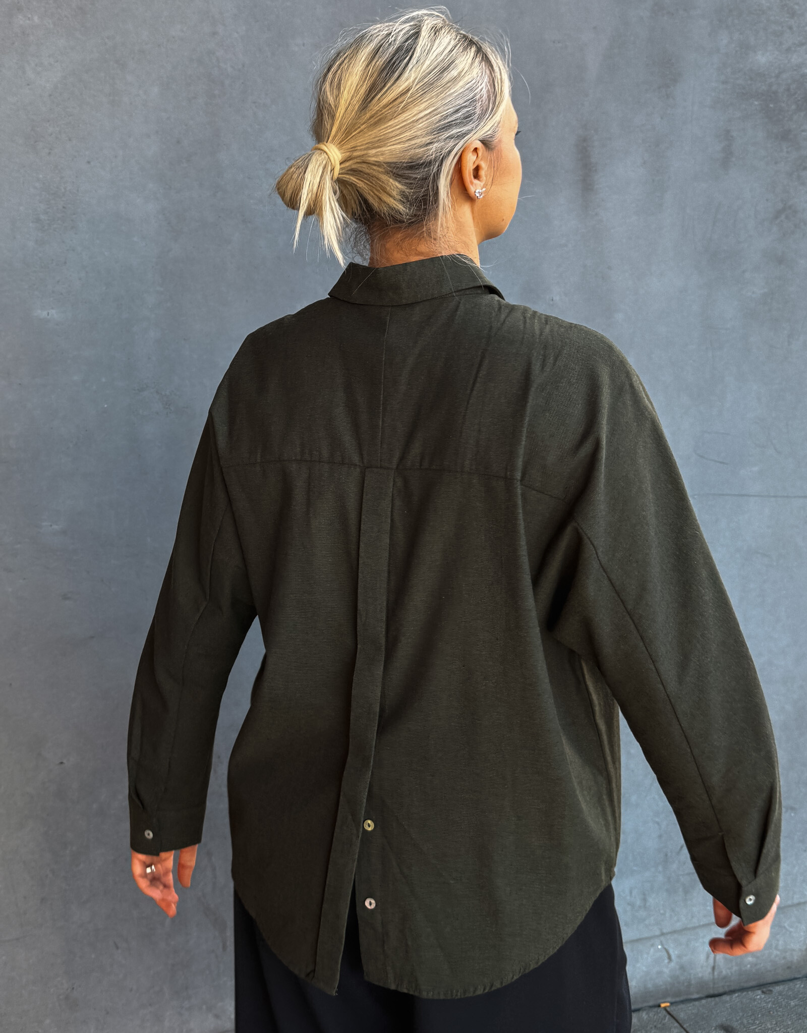 Laure+Max Hemd 'Cally' - Khaki - Laure+Max